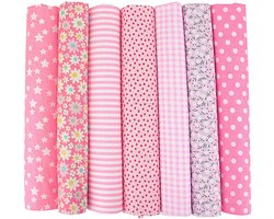 Dailygoods - 7 Stuks Katoenen Patchworkstof voor Creatieve Projecten