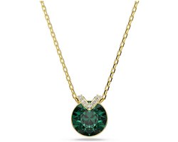 Dailygoods - Bella Collectie Hanger - Elegante V-vorm met Groene Kristal