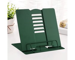 Dailygoods- Boekensteunen Robuust - Verstelbaar - Opvouwbaar - Antislip - Metaal - 6 Niveaus - 20 x 16 x 19 cm - Boekenstandaard