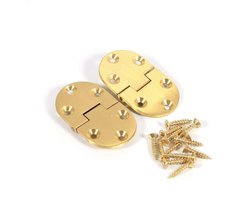 Dailygoods- Butler Scharnier 90 Graden - 2Pcs - Messing - Opvouwbare Tafel Scharnier - Max. Gewicht 25kg - Inclusief Schroeven