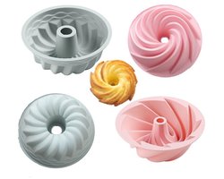 Dailygoods- Cakevormen 2 stuks - Siliconen - Antiaanbak - 6 inch - Voedselveilig - Vaatwasserbestendig - Temperatuurbereik -60°C tot 260°C - Bakvorm