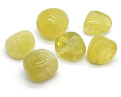 Dailygoods- Citrien Kwartssteen AAA-kwaliteit - Natuurlijke Kristallen - Helende Stenen - Reiki - Chakra Genezing - Set van 4 Stuks - Kristal