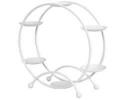 Dailygoods- Cupcake Stand Roterend - Cupcake Etagere - Dessert Serving Tray - Metalen Houder - Stabiele Structuur - Glad en Afgerond Design - Dessertstand