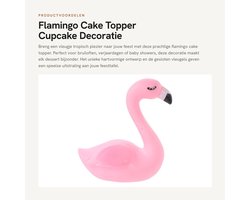 Dailygoods- Cupcaketopper Flamingo - Taartversiering - Taartdecoratie - Bruiloft - Verjaardag - Baby Shower - Ornamenten