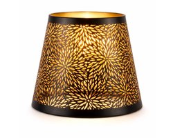 Dailygoods - Dailygoody - Kleine Lampenkap - Metalen Lampenkap E26 E27 - Bosboomstijl - Goudkleurig - Decoratieve Lampenkap - Geschikt voor Tafel- en Plafondlamp