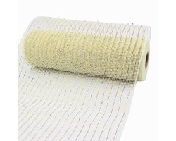 Dailygoods- Decoratief Lint 26 cm - Polyester - 10 Yards - Kransen/Slingers - Doe-het-zelf - Bloemstukken - Diverse Kleuren - Kransmateriaal