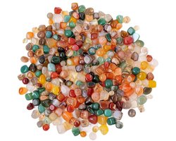 Dailygoods- Decoratieve Stenen 200 g - Kleurige Kiezelstenen 4-6 mm - Glazen Stenen - Aquariumdecoratie - Tuinaccessoires - Milieuvriendelijk en Duurzaam - Kiezels