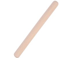 Dailygoods- Deegroller Houten - Professionele Franse Deegroller - 39CM - Duurzaam Keukengerei - Perfect voor Pizza/Cake - Veilig en Niet Giftig - Bakrol