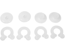 Dailygoods- Dekbedovertrek Clips Set van 4 - Bevestigingsmiddelen - Grippers - Duurzaam Plastic - Eenvoudige Bevestiging - Voorkomt Verschuiven - Beddengoed Clips