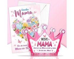 Dailygoods- Deko Acryl Schild - Moeder Cadeau - Kronenvorm - - - - Ik