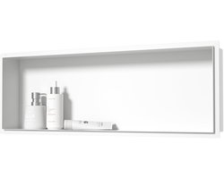 Dailygoods- Douche Nis Randloos - Douche Dispenser Muur - 304 Roestvrij Staal - 30 x 30 x 10 cm - Vlakke Montage - Duurzaam Design - Wandnis