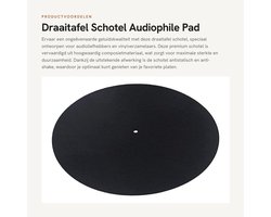 Dailygoods- Draaitafel Mat 11.6 inch - Antistatische Wol - Anti-vibratie - Antislip Groeven - Compatibel met Draaitafels - Duurzaam Materiaal - Platenspeler