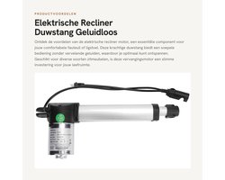 Dailygoods - Elektrische Recliner - Duwstang - Geluidloos - Vervangingsmotor - Praktische Actuator voor Ligstoelen - Geschikt voor Fauteuils