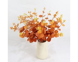 Dailygoods- Eucalyptus Bladeren Kunstplant - 3 Stuks - Nepplanten voor Binnen - Decoratie voor Bruiloften - Centerpieces voor Eettafel - Onderhoudsvriendelijk - Nepplant