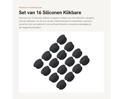 Dailygoods- Gatstoppers 24 mm - 16 Stuks - Rubber/Paneelafdichtingshoes - Waterdichte Afdichtpluggen - Siliconen Stoppen - Geschikt voor Meubelvervaardiging - Rubberen Stop