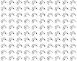 Dailygoods- Glasklem - 100 Stuks - Roestvrij Staal - Stevig en Duurzaam - Voor Glazen Kassen - Bescherming bij Slecht Weer - Glasclip
