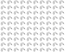 Dailygoods- Glasklem - 100 Stuks - Roestvrij Staal - Stevig en Duurzaam - Voor Glazen Kassen - Bescherming bij Slecht Weer - Glasclip