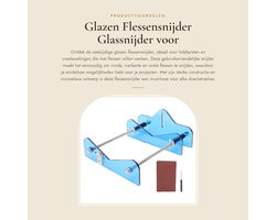 Dailygoods - Glazen Flessensnijder - Glassnijder voor Flessen - Eenvoudig Snijden van Ronde en Vierkante Flessen - Voor Hobbyisten - Snijgereedschap v...
