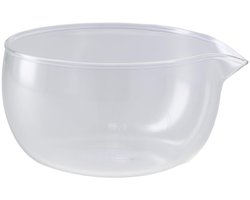 Dailygoods- Glazen Kom 350 ml - Transparant - Schenkuit - Herbruikbaar - Keukengereedschap - Perfect voor Thee/Saus - Schaal