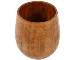 Dailygoods- Houten Mok Handgemaakt - Milieuvriendelijk - Natuurlijk Hout - Lichtgewicht - Thermische Isolatie - Geschikt voor Koffie/Thee/Sap/Bier/Melk - Houten Beker