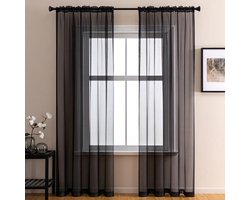 Dailygoods - Innovra - Transparant Voile Gordijn voor een Luchtige Sfeer in Huis