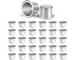 Dailygoods- Kaarsenhouders 30 Stuks - Kaarsenhulzen van Metaal - Staafkaarsen - Kerstkaarsenhouder - Tafelkaarsen - Veilig en Stijlvol - Kaarsenhouder