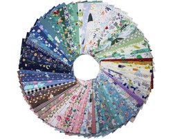 Dailygoods- Katoenen Stof 30 Stuks - 30 x 25 cm - Patchwork/Quilten - Naaien/Scrapbooking - Willekeurige Patronen - 100% Katoen