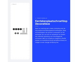 Dailygoods - Kentekenplaatschroefdop - Decoratieve schroefdop - Universeel - Strass steentjes - Esthetisch ontwerp - Geschikt voor auto - 5 x 5 x 5 cm