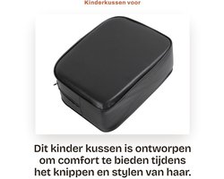 Dailygoods- Kinderkussen Hoog Comfort - Salon Kussen - PU Lederen Hoes - Zacht/Duurzaam - Geschikt voor Kappersstoel - 100% Gloednieuw