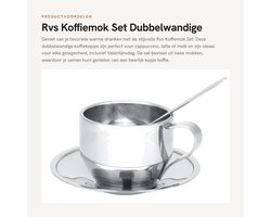 Dailygoods- Koffiemok Dubbelwandig 120ml - Koffiekopjes - Opvouwbaar - BPA-vrij - Milieuvriendelijk - Lichtgewicht - Koffiekop