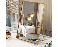 Dailygoods- Make-upspiegel met metalen frame - Draagbare Tafelspiegel - Rechthoekige Hollywood Spiegel - High-definition Spiegel - Schokbestendig - Modern Design