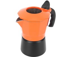Dailygoods- Moka Pot Hittebestendig - Koffiekan - Dubbel Ventiel - Octagonale Pannen - 3 Kopjes - 150 ml Inhoud - Koffiezetter