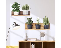 Dailygoods- Muursticker 3D Planten - Wanddecoratie Woonkamer - Muurdecoratie Slaapkamer - Zelfklevend Vinyl - Waterdicht - Hoogwaardige Materialen