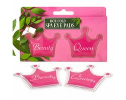 Dailygoods- Oogpads herbruikbaar - Kroonvorm - Set van 2 - Warm/koud - Wellness voor thuis - Verkoelend en verwarmend - Oogmasker