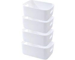 Dailygoods- Opbergdoos Hoogwaardig Kunststof - Opbergdozen met Handgrepen - Set van 3 Maten - 30x20x12 cm - 25x18x10 cm - 20x15x7 cm - Duurzaam en Kleurrijk - Opbergmand