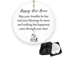 Dailygoods- Ornament Ronde Keramiek - Decoratie Woonkamer - Decoratieve Tafellampen - Cadeau voor Huiswarming - Gift Box - Waterdicht en Schokbestendig