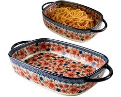 Dailygoods- Ovenschaal 600 ml - Rechthoekig - Keramisch - Hittebestendig - Voor oven/heteluchtfriteuse/magnetron - Gezond bakken zonder schadelijke stoffen - Bakvorm