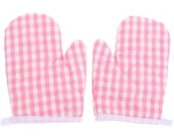 Dailygoods- Ovenwanten Hittebestendig - Kinderkookhandschoenen 2 Stuks - Duurzaam Polyester - Comfortabel en Flexibel - Met Ophanggat voor Opslag - Kookhandschoenen