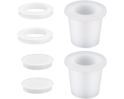 Dailygoods- Parasolring Set - 2 Stuks Siliconen Parasol Kegel - Tafel Stabilisator - Hoezen voor 5-6,35cm Gat - Buiten Patio Tuin - Bescherming tegen Krassen - Parasolplug