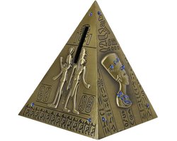 Dailygoods- Piramide Antiek Model - Decoratie Woonkamer - Spaarvarken - Handwerk - Uniek Ontwerp - Duurzaam Materiaal