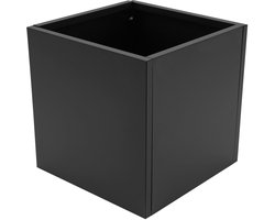 Dailygoods- Plantenbak Vierkant - Bloembak Staal - 60 x 60 x 60 cm - Geschikt voor Binnen/Buiten - Goede Ventilatie - Robuust Ontwerp