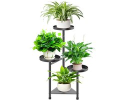 Dailygoods- Plantenstandaard metaal - 4-niveaus - Plantenrek - Plantenhouder - Multifunctioneel - Elegant design