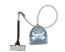 Dailygoods- Poppenhuisstofzuiger op schaal 1:12 - Miniatuurstofzuiger - Poppenhuisaccessoires - Woondecoratie - Cadeau voor miniaturen - Levensecht en schattig