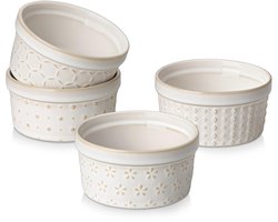 Dailygoods - Ramekin Set van 4 - 180 ml Soufflé Vormpjes voor Crème Brûlée en Ovenschalen