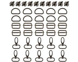 Dailygoods- Rugzakaccessoireset 40-delige set - Metalen Accessoires - Doe-het-zelfmaterialen - Riemaccessoires - Multifunctioneel - Bronskleurig