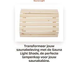 Dailygoods - Sauna Light Shade - Houten lampenkap - Voor hoge temperatuur sauna's - Duurzaam en milieuvriendelijk - Beschermt lampen - Ideaal voor sau...