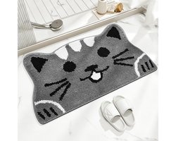 Dailygoods - Schattige Katten Badmat en Deurmat, Antislip en Wasbaar