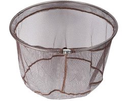 Dailygoods- Schepnet Hoofd Draagbaar - Opvouwbaar - Roestvrij Staal - Sneldrogend - 40cm Diameter - Hoogwaardige Ondersteuning - Landing Net