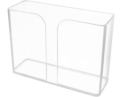 Dailygoods- Servethouder - Acryl - Verticale Opening - Papieren Handdoeken - Keuken/Badkamer - Elegant Ontwerp - Transparant - Papierenhanddoekdispenser