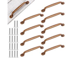 Dailygoods - Set van 10 Vintage Meubelgrepen Antiek Messing